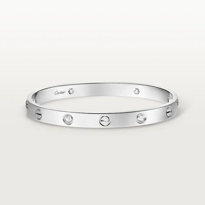 Liebesarmband, klassisches Modell, 4 Diamanten