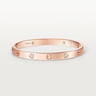 Liebesarmband, klassisches Modell, 4 Diamanten