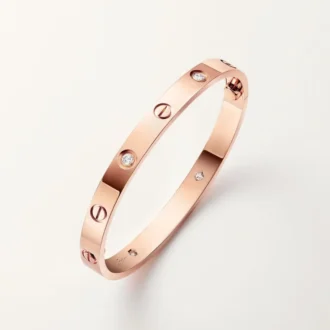 Liebesarmband, klassisches Modell, 4 Diamanten