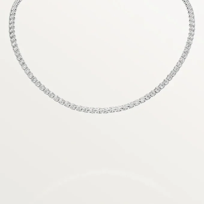 Lignes Essentielles Halskette, Diamanten im Brillantschliff