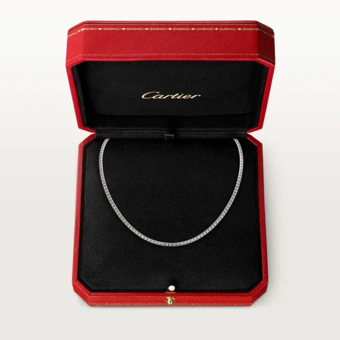 Lignes Essentielles Halskette, Diamanten im Brillantschliff