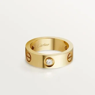 Love 3 Diamantring – Gelbgold, klassisches Modell | Cartier US