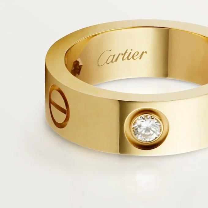 Love 3 Diamantring – Gelbgold, klassisches Modell | Cartier US