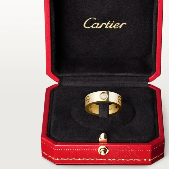Love 3 Diamantring – Gelbgold, klassisches Modell | Cartier US