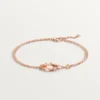 Love-Armband, an Kette, 2 Diamanten