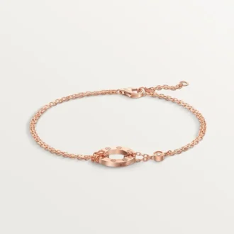 Love-Armband, an Kette, 2 Diamanten