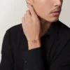 Love-Armband, an Kette, mit Pavé-Fassung