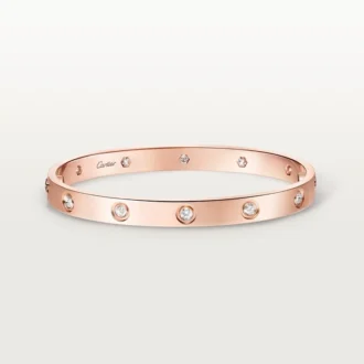 Love-Armband, klassisches Modell, 10 Diamanten