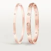 Love-Armband, klassisches Modell, 10 Diamanten