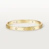 Love-Armband, klassisches Modell, gebürstet, 4 Diamanten
