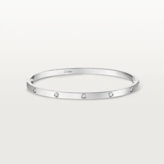 Love-Armband, kleines Modell, 10 Diamanten