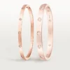 Love-Armband, kleines Modell, 10 Diamanten