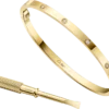 Love-Armband, kleines Modell, 10 Diamanten