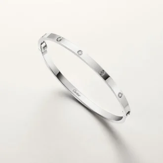 Love-Armband, kleines Modell, 6 Diamanten