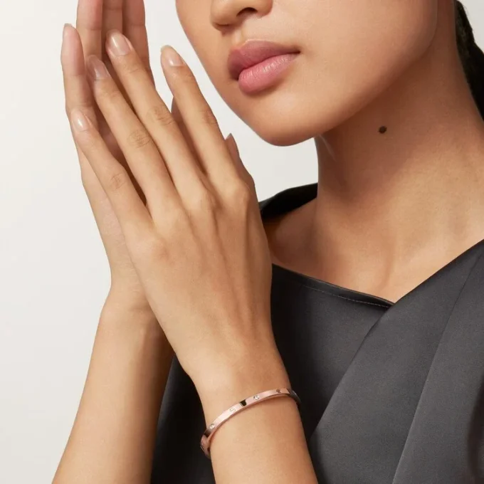 Love-Armband, kleines Modell, 6 Diamanten