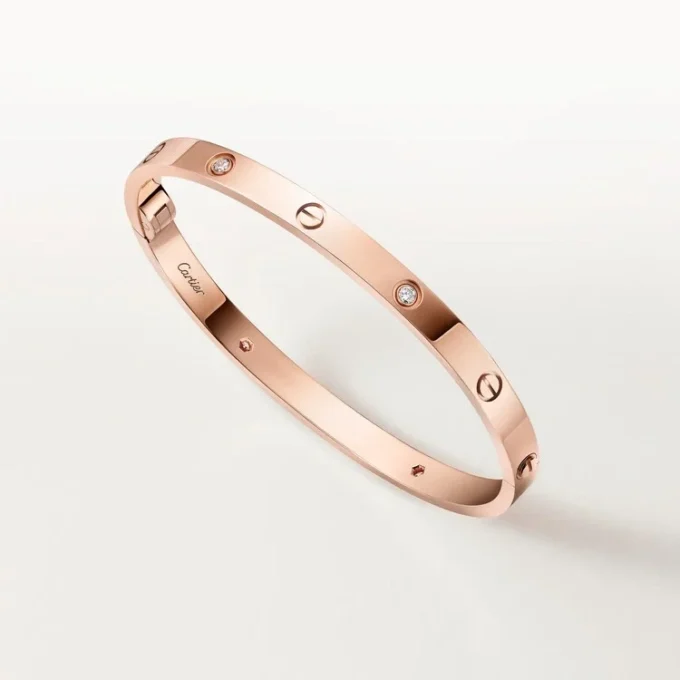 Love-Armband, mittleres Modell, 4 Diamanten
