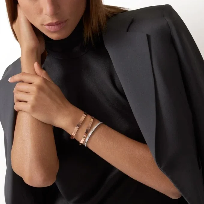 Love-Armband, kleines Modell, mit Pavé-Fassung