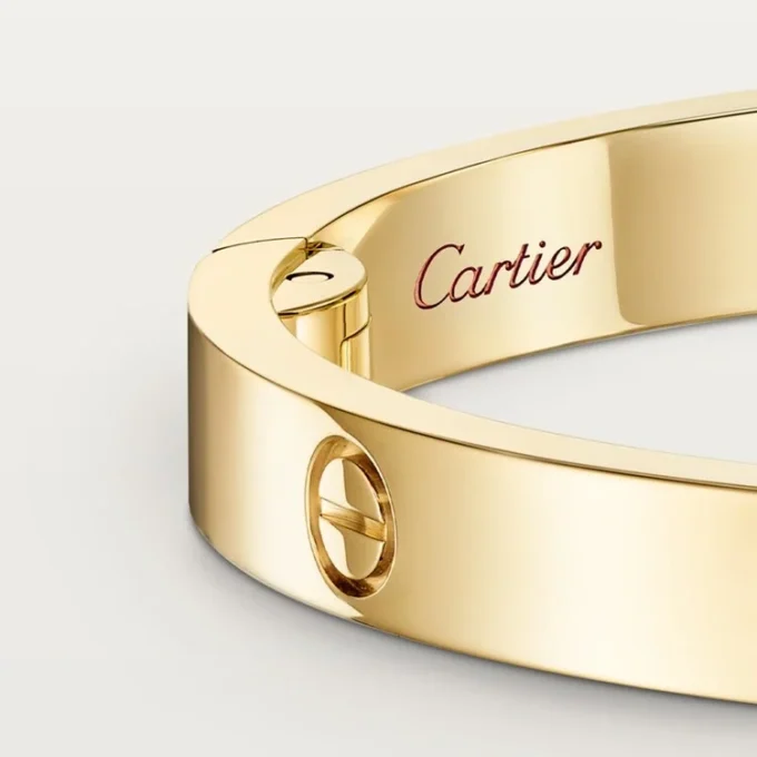 Love-Armband, mittleres Modell, 4 Diamanten
