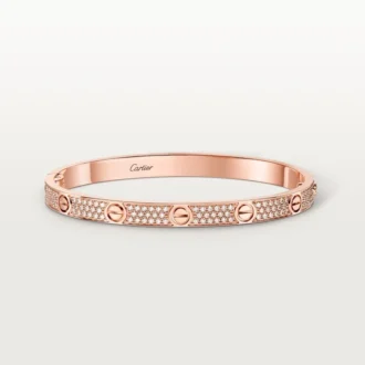 Love-Armband, mittleres Modell, mit Pavé-Fassung