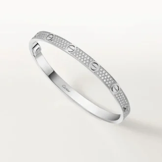 Love-Armband, mittleres Modell, mit Pavé-Fassung