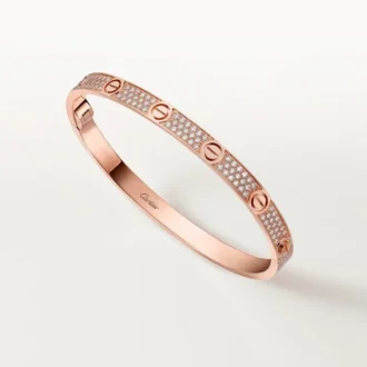 Love-Armband, mittleres Modell, mit Pavé-Fassung