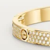 Love-Armband, mittleres Modell, mit Pavé-Fassung