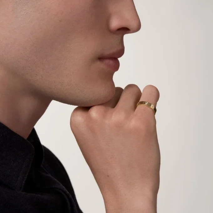 Love-Ehering, 1 Diamant – Gelbgold, Diamant – Cartier
