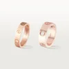 Love-Ehering, 1 Diamant – Roségold, Diamant – Cartier
