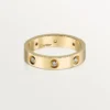 Love-Ehering, 8 Diamanten – Gelbgold, Diamanten – Cartier