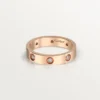 Love-Ehering, 8 Diamanten – Roségold, Diamanten – Cartier