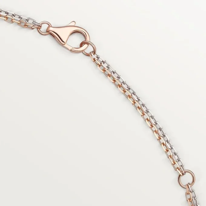 Love-Halskette, 6 Diamanten – Roségold, Weißgold, Diamanten – Cartier