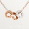 Love-Halskette, 6 Diamanten – Roségold, Weißgold, Diamanten – Cartier