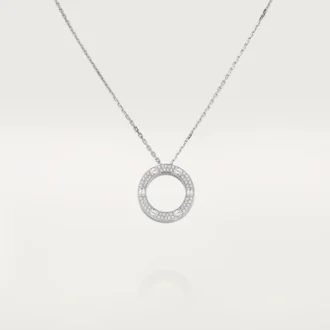 Love-Halskette, mit Diamanten besetzt – Weißgold, Diamanten – Cartier