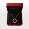 Love-Halskette, mit Diamanten besetzt – Weißgold, Diamanten – Cartier