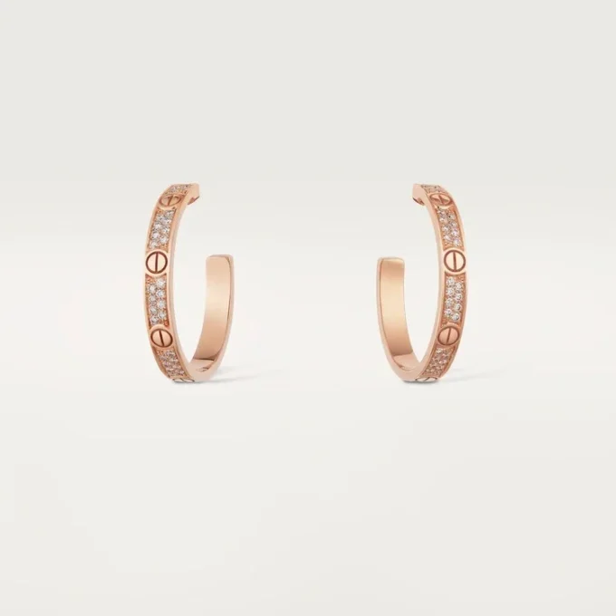 Love-Ohrringe – Roségold, Diamant – Cartier