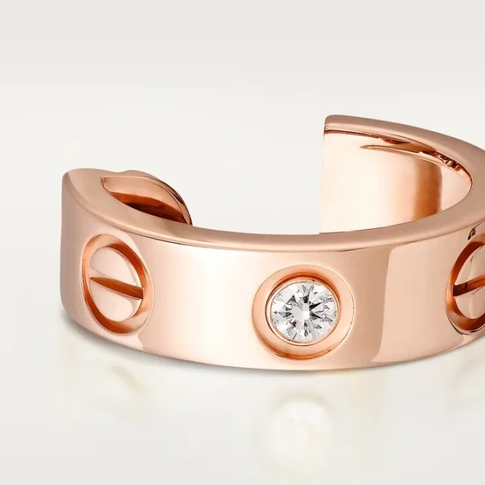 Love-Ohrringe – Roségold, Diamanten – Cartier