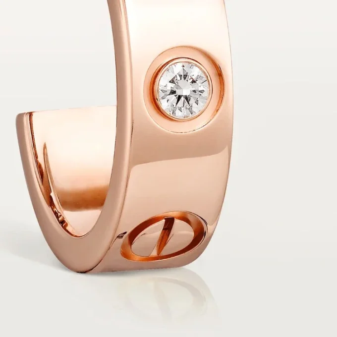 Love-Ohrringe – Roségold, Diamanten – Cartier