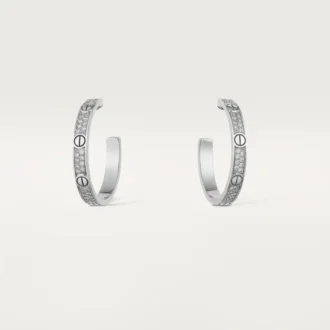 Love-Ohrringe – Weißgold, Diamant – Cartier