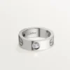 Love Ring, 3 Diamanten – Weißgold, Diamanten – Cartier