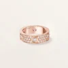 Love-Ring, klassisches Modell, pavé-besetzt, 6 Diamanten