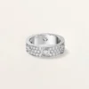 Love-Ring, klassisches Modell, pavé-besetzt, 6 Diamanten