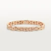 Maillon Panthere Armband, dreireihig, pavé-besetzt