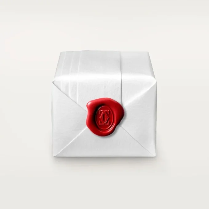 Maillon Panthere Dünner Ehering, 2 Reihen mit halbem Diamantpavé – Roségold, Diamanten – Cartier