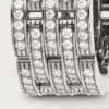 Maillon Panthere Ring, fünfreihig, pavé-besetzt