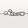 Panthere De Cartier Armband, an Kette, halb gepavé