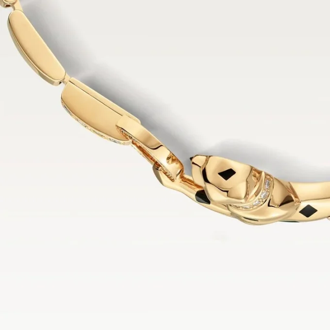 Panthere De Cartier Armband – Gelbgold, Lack, Diamant, Tsavorit-Granat, Onyx – Cartier