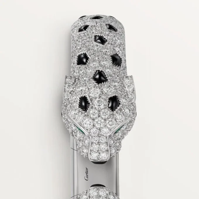 Panthere De Cartier Armband, gelenkig, mit Pavé-Fassung