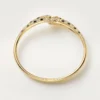 Panthere de Cartier Armband, kleines Modell, halb mit Diamanten besetzt
