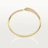 Panthere de Cartier Armband, kleines Modell, halb mit Diamanten besetzt