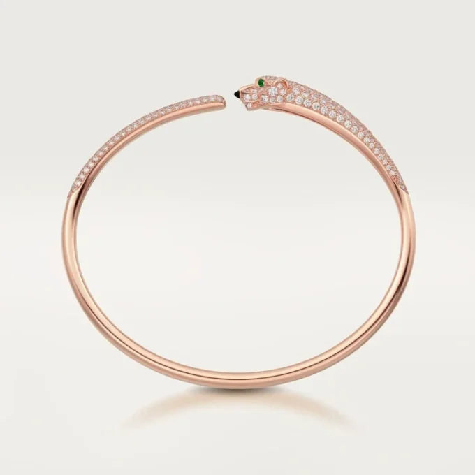 Panthere De Cartier Armband, kleines Modell, mit Pavé-Fassung